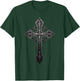 Gothic Cross Goths Design Filigree Victorian Cross T-Shirt - T-Shirt | Forest