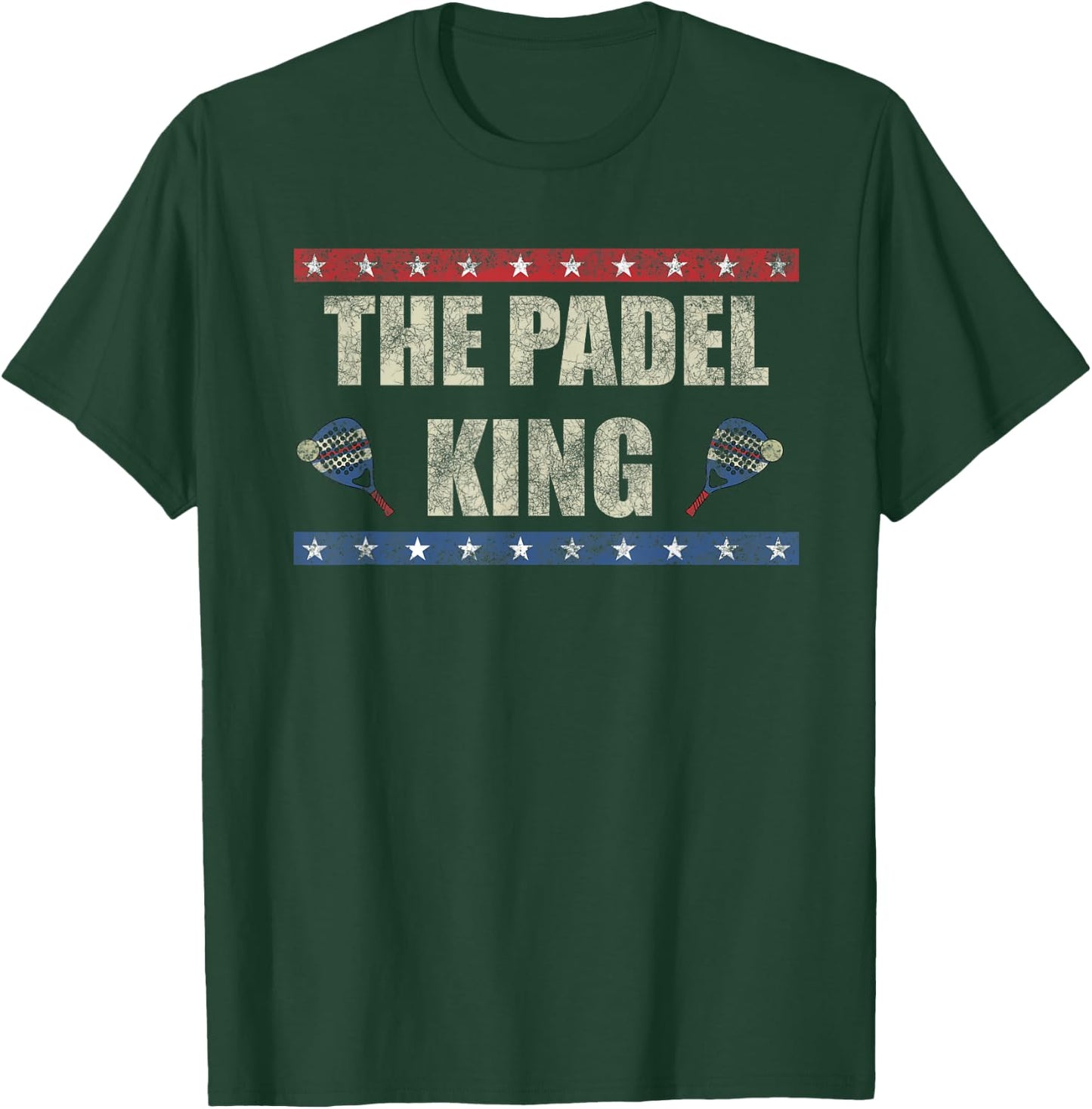 The Padel King Paddle Tennis Padel Racket Player Padel T-Shirt - T-Shirt | Forest