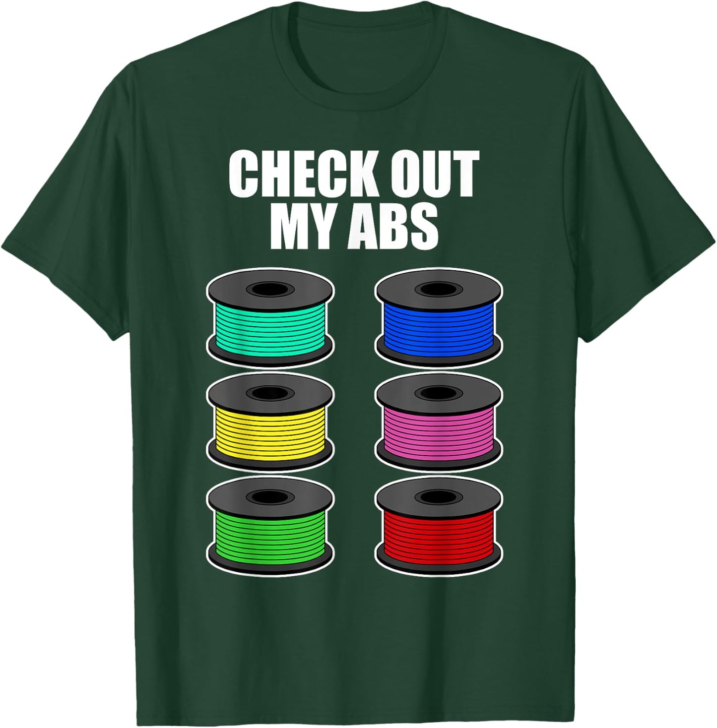 Funny 3D Printing Designs Women ABS Printer Filament T-Shirt - T-Shirt | Forest