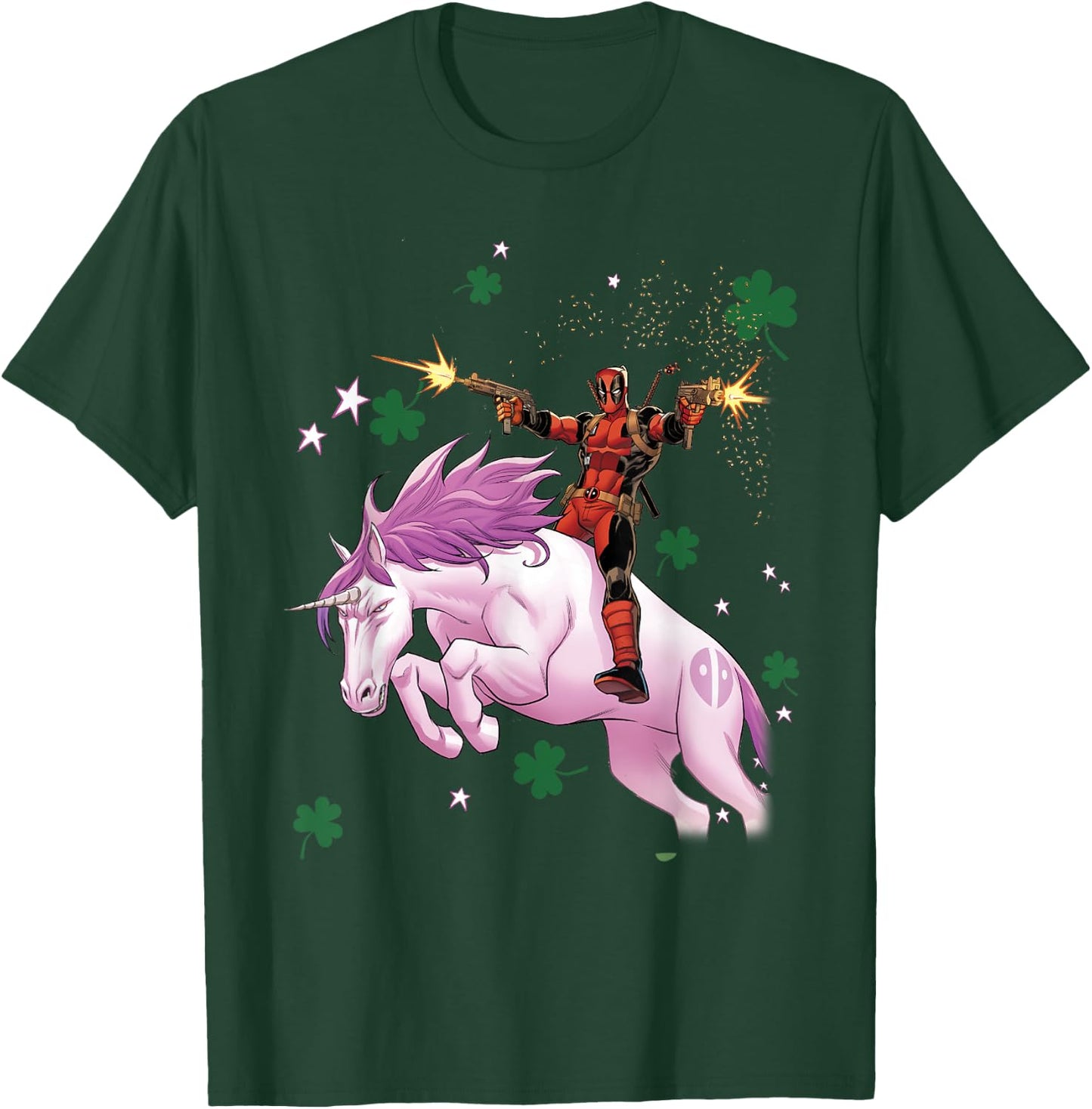 Marvel Deadpool Unicorn St. Patrick's Day T-Shirt - T-Shirt | Forest