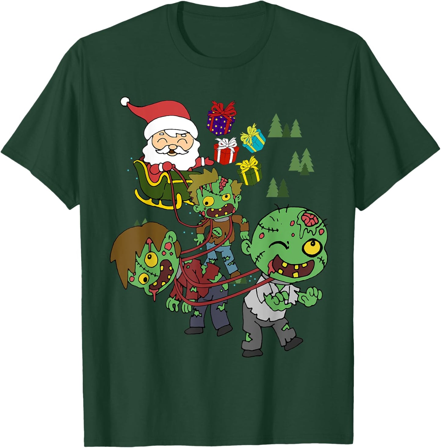 Zombie Christmas T-Shirt - T-Shirt | Forest