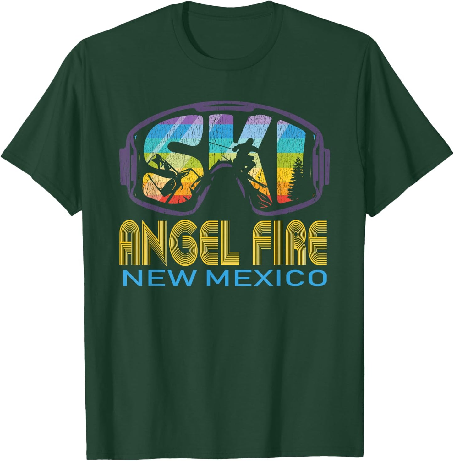 Ski Angel Fire New Mexico Skiing Vacation T-Shirt - T-Shirt | Forest