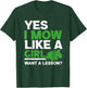 I Mow Like A Girl lawn mower Lawn mower Gardener Women T-Shirt - T-Shirt | Forest