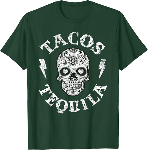 Sugar Skull Tacos & Tequila Apparel Mexican Fun Wear Women