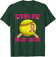 Strike Out Breast Cancer Awareness Softball Fighters T-Shirt - T-Shirt | Forest