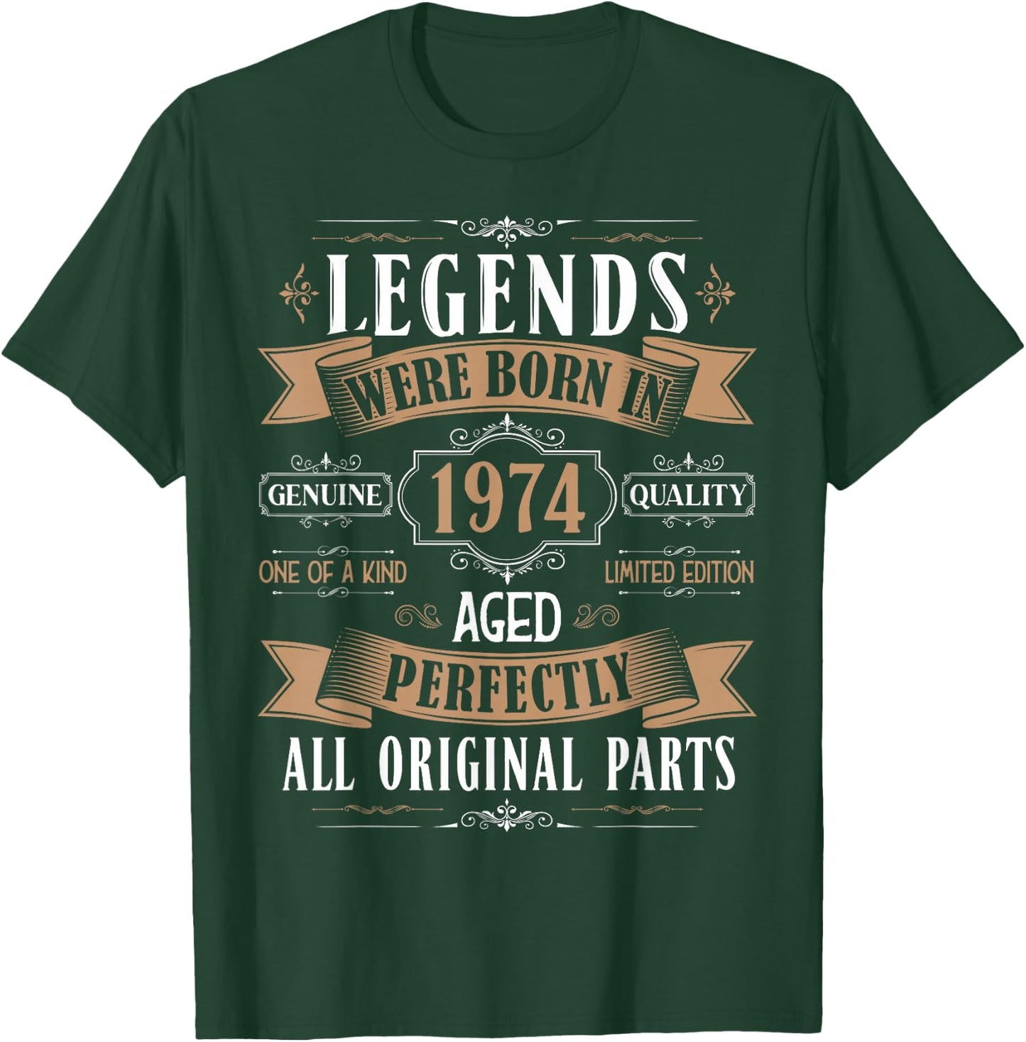 Legends Born in 1974 51st Birthday 51 Years Old Bday Men T-Shirt - T-Shirt | Forest