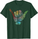 Gnarly Hand Shaka Symbol wit Mandala pattern T-Shirt - T-Shirt | Forest