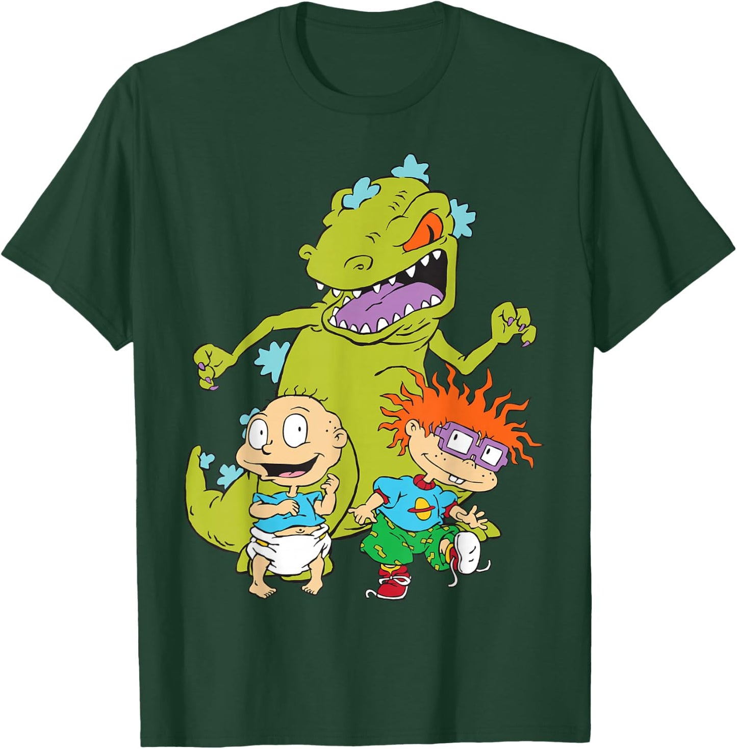 Nickelodeon Tommy And Chuckie With Reptar T-Shirt - T-Shirt | Forest