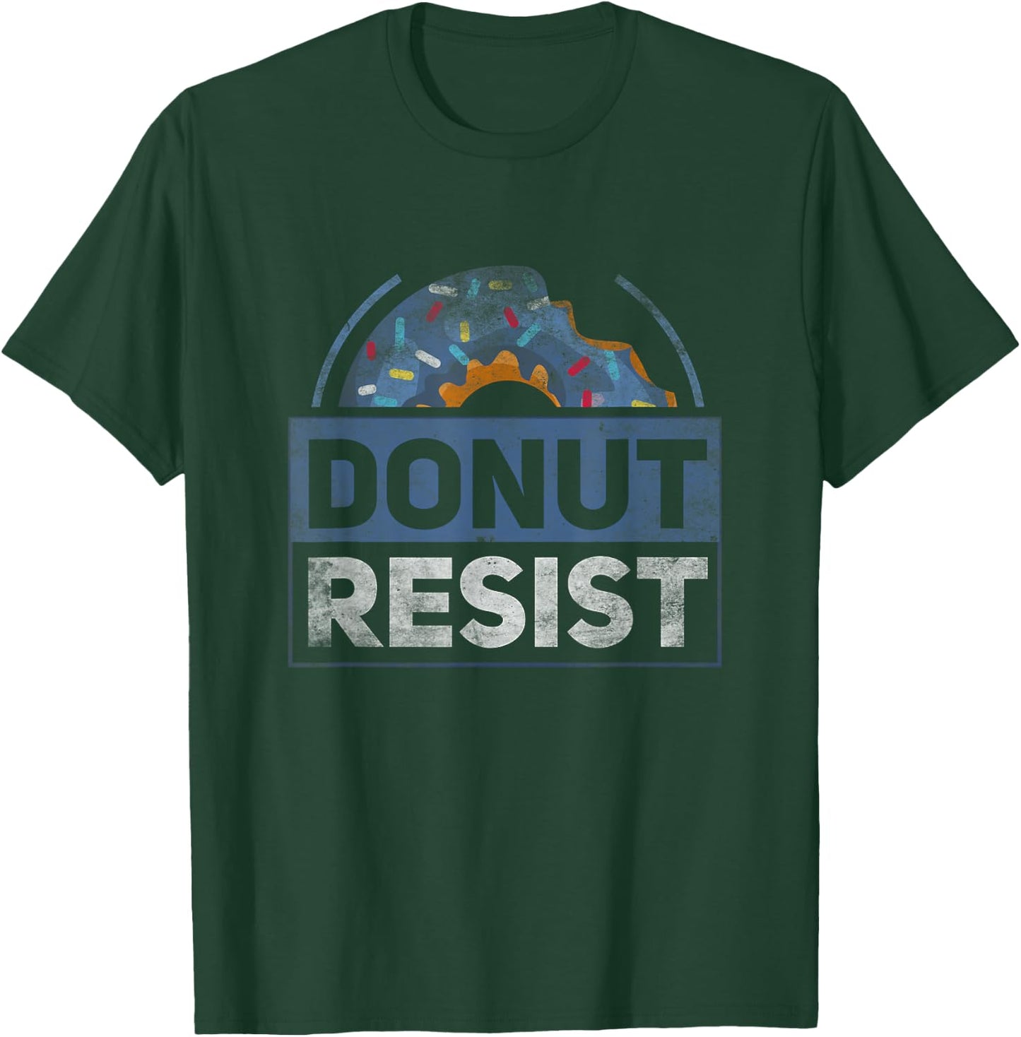 Police Officer Funny Sarcasm by POFS Items Donut Resist Funny Joke American Police Hero T-Shirt - T-Shirt | Forest