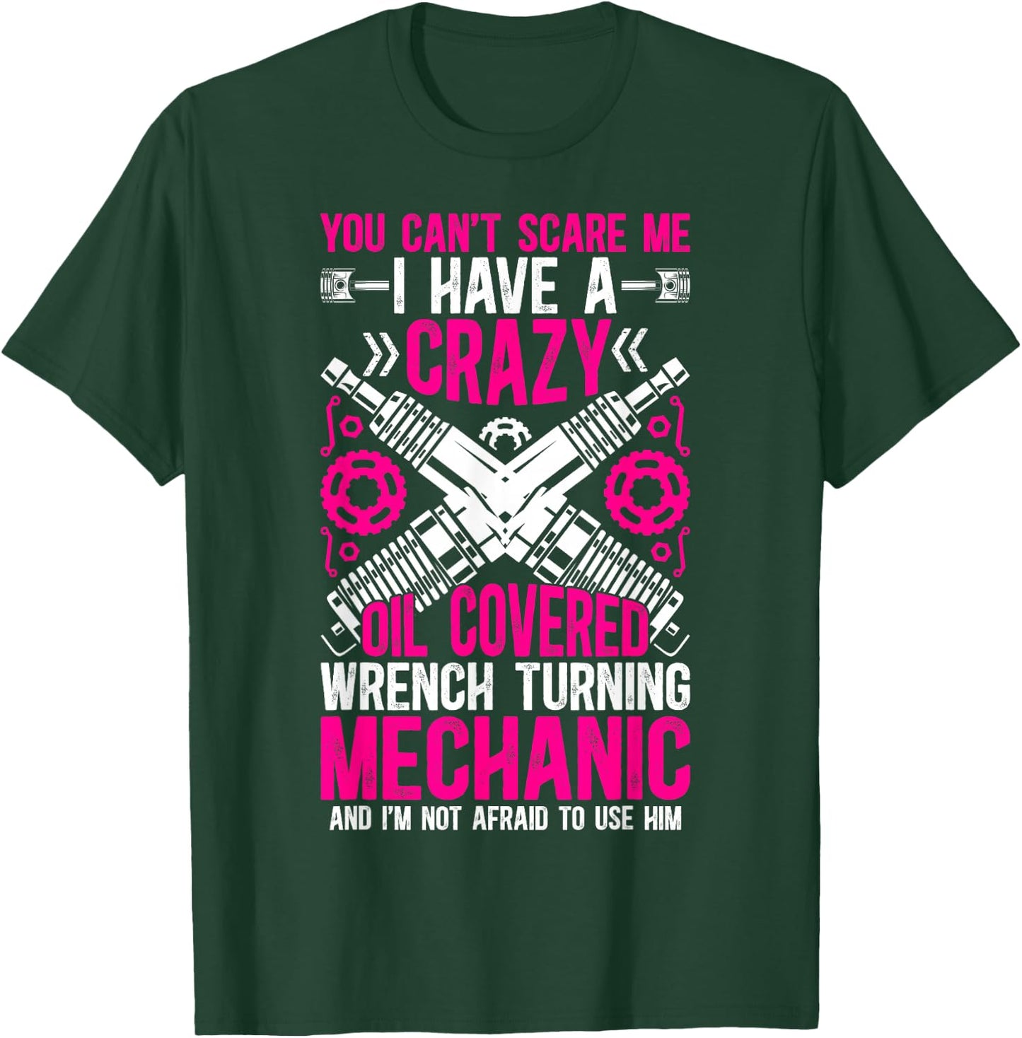 Funny Mechanic Wife Mechanic's Wife of A Mechanic T-Shirt - T-Shirt | Forest