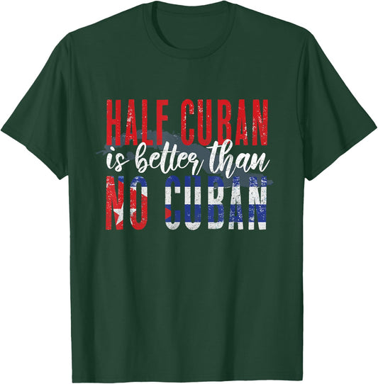 Funny Cuba Lover Graphic Men Kids Cuban T-Shirt - T-Shirt | Forest