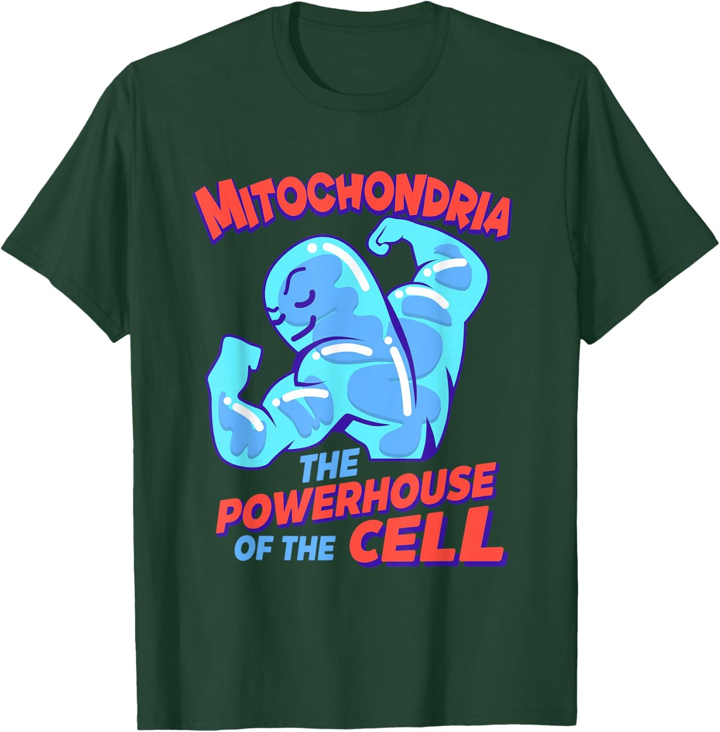 Mitochondria The Power Station of the Cell, Biology T-Shirt - T-Shirt | Forest