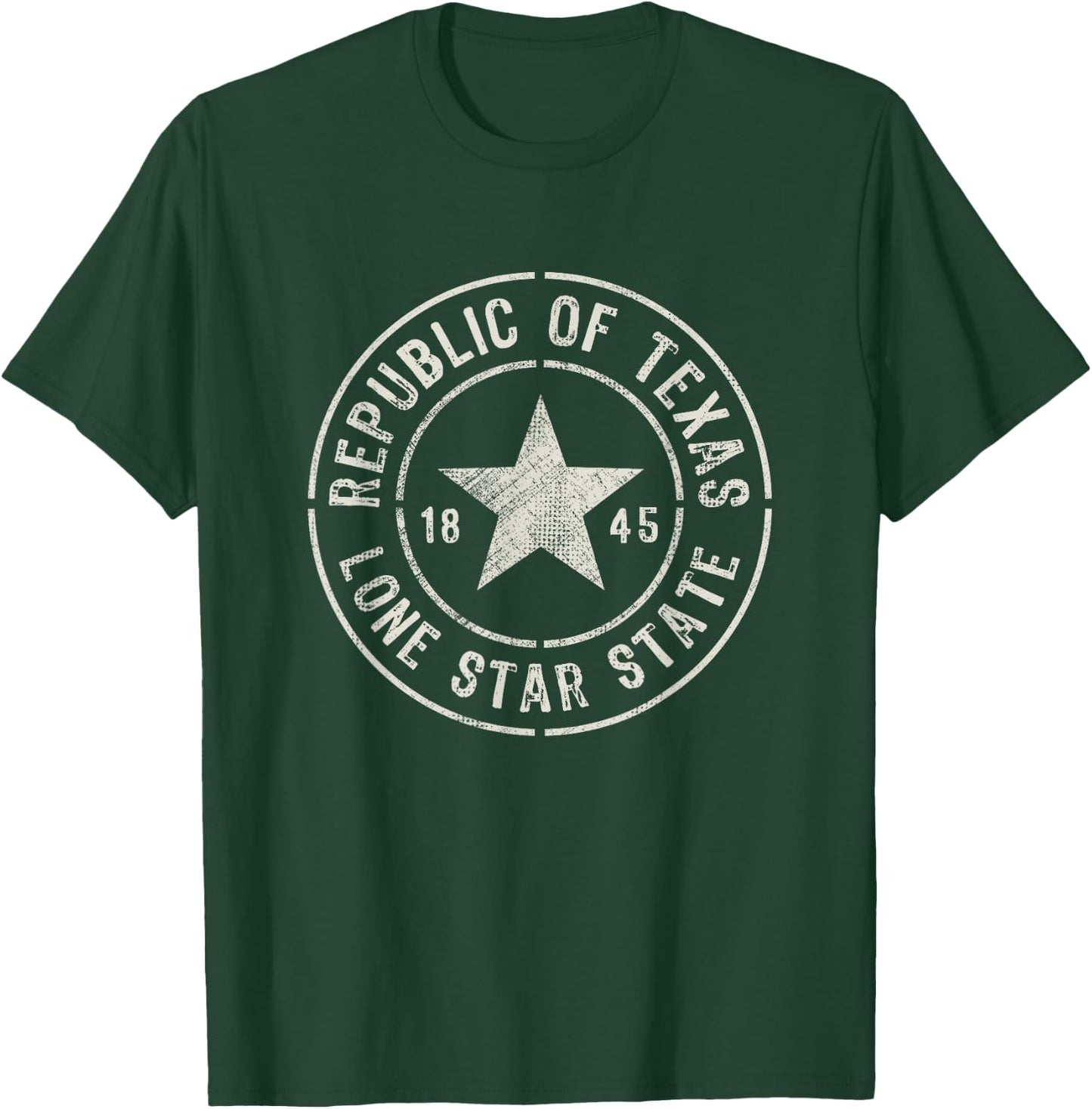 Texas The Lone Star State Republic Of Texas 1845 T-Shirt - T-Shirt | Forest