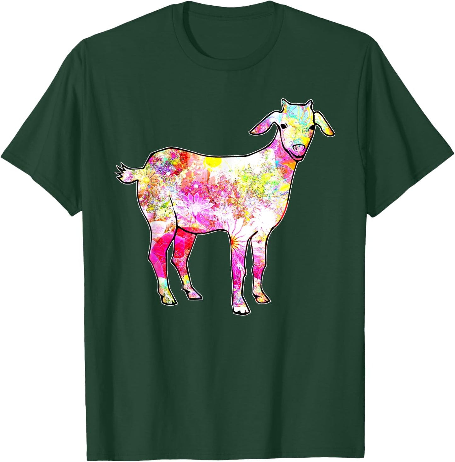 Just a Girl who Loves Goats Women Farmer Cute Goat T-Shirt - T-Shirt | Forest