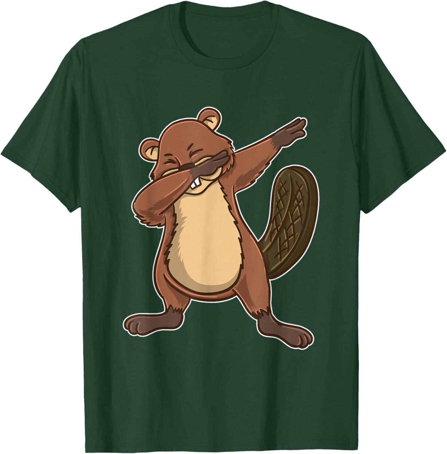 Dabbing Beaver T-Shirt - T-Shirt | Forest