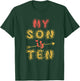 My Son Is Ten Years Old 10th Birthday Idea T-Shirt - T-Shirt | Forest