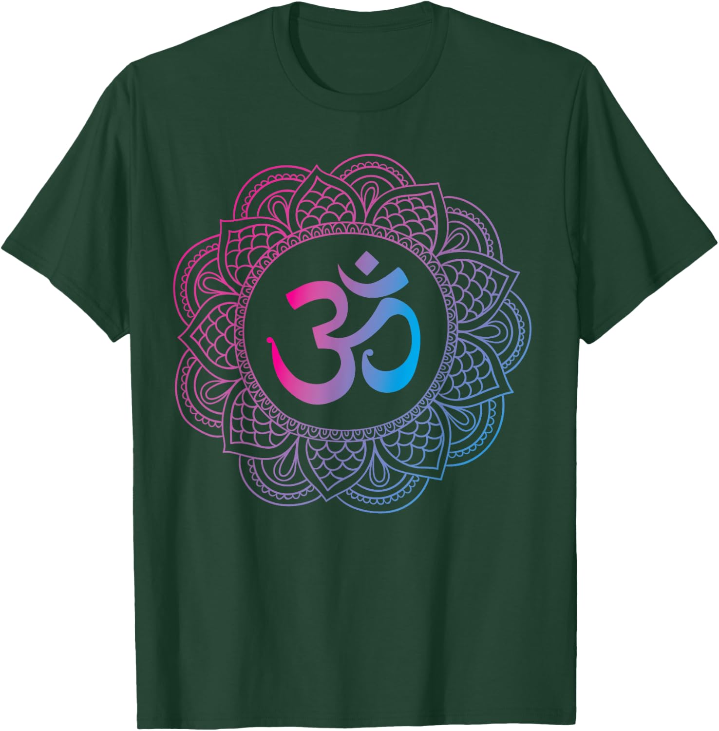 Om Symbol Aum Ohm Hindu Zen Tantra Yoga Day Namaste T-Shirt - T-Shirt | Forest