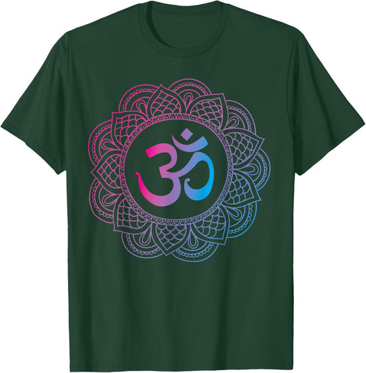 Om Symbol Aum Ohm Hindu Zen Tantra Yoga Day Namaste T-Shirt - T-Shirt | Forest