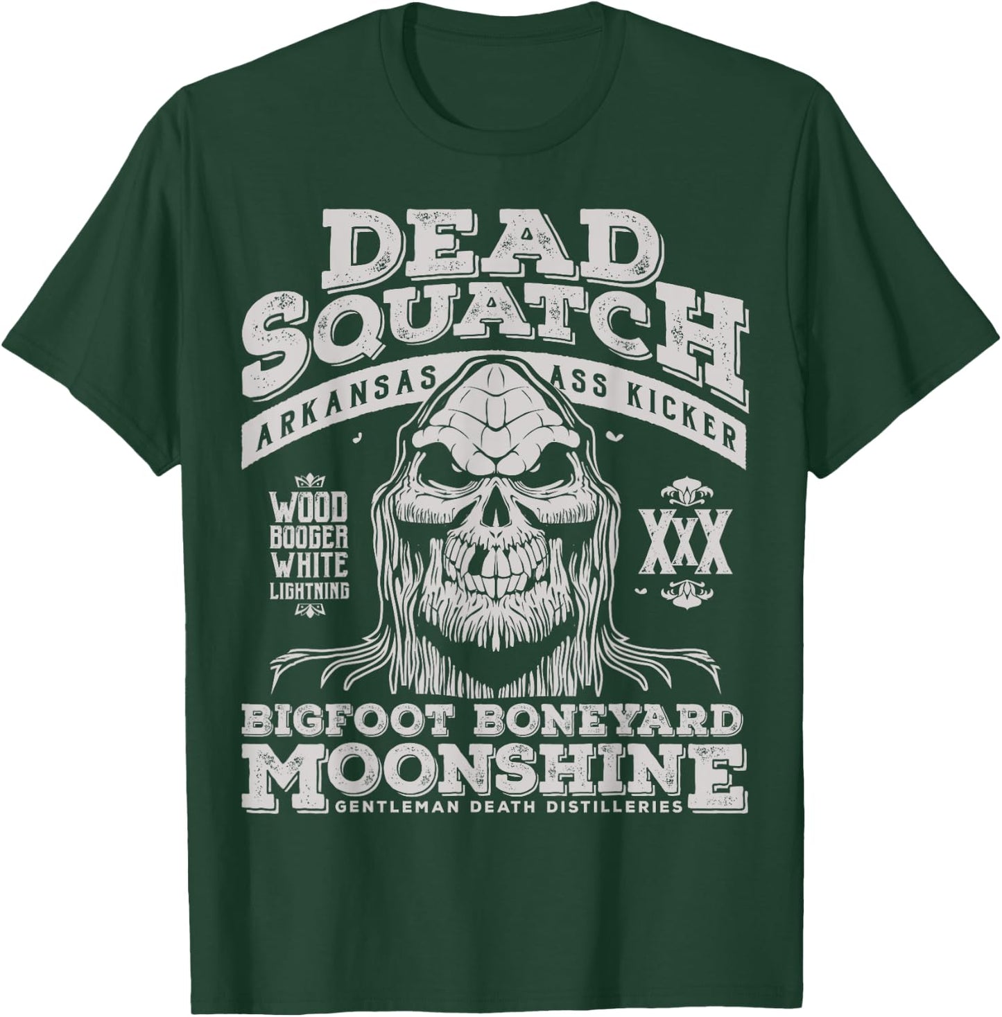 Dead Squatch Big Foot Boneyard Moonshine Halloween T-Shirt - T-Shirt | Forest