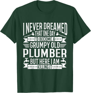 Plumbing Grumpy Old Plumber T-Shirt - T-Shirt | Forest