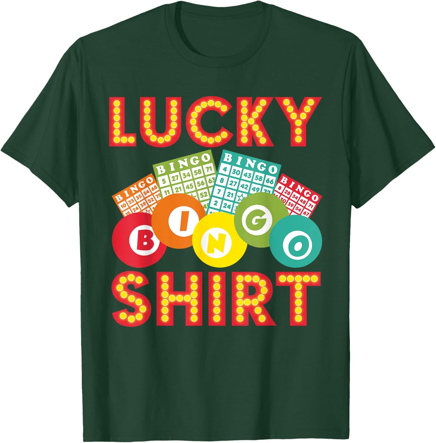 Cute Lucky Bingo Women Casino Bingo Lovers T-Shirt - T-Shirt | Forest