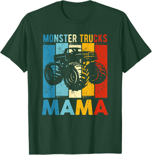 Vintage Monster Truck Shirt Monster Truck Mama Girl Mom T-Shirt - T-Shirt | Forest