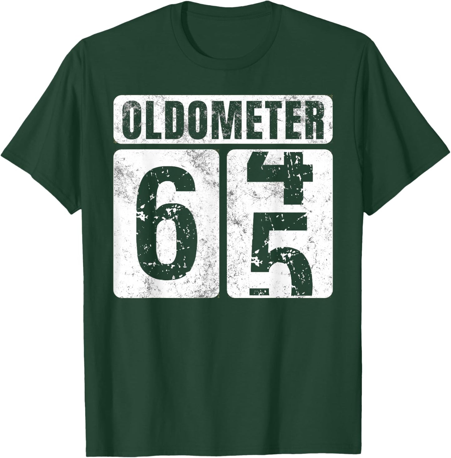 Oldometer 65 Shirt Vintage Funny 65th Birthday Gift T-Shirt - T-Shirt | Forest