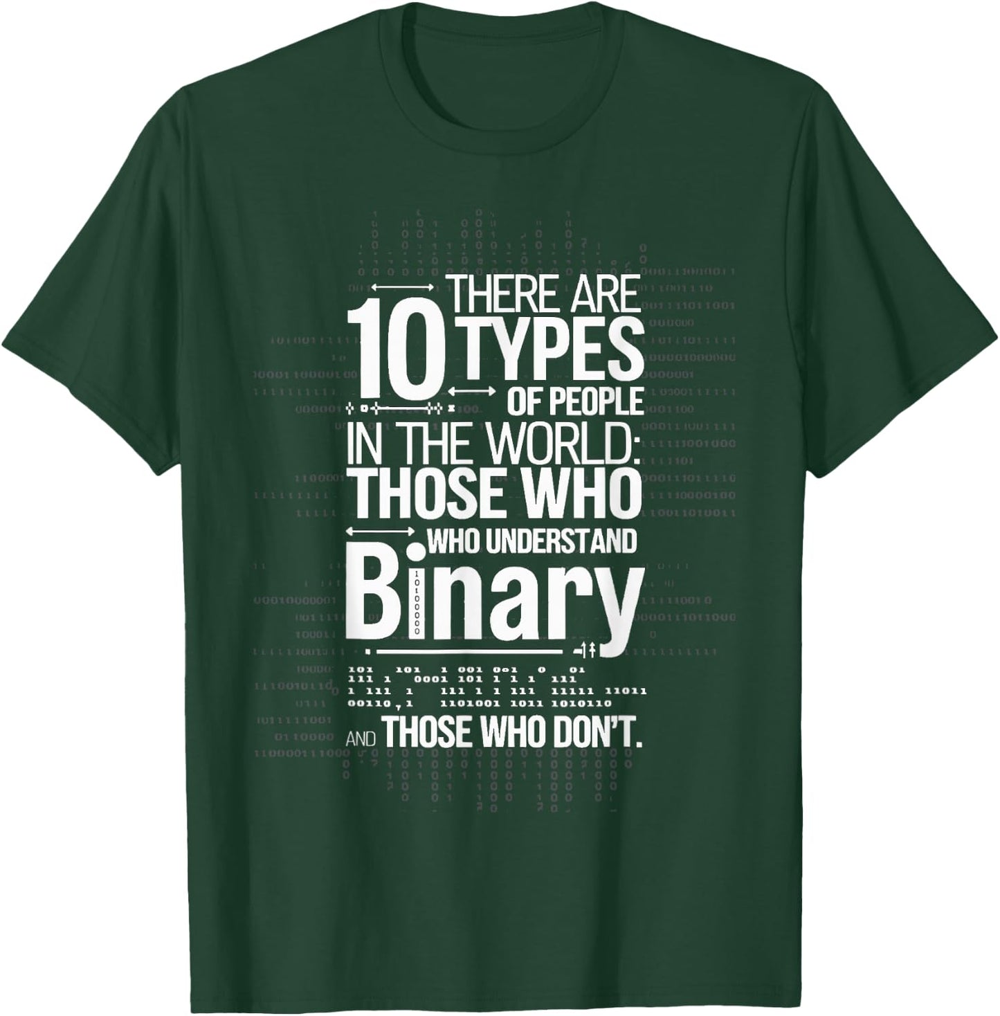 There Are 10 Types Of People In The World Binary T-Shirt - T-Shirt | Forest