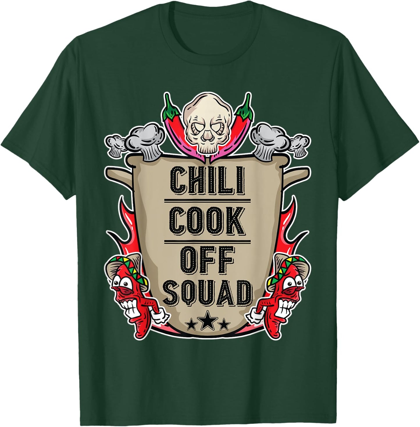 Chili Cook Off Squad Cooking Competition Team Award Gift T-Shirt - T-Shirt | Forest