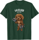 Fox Republic Design Women's Black Poodle Dog Muscle Training T-Shirt - T-Shirt | Forest