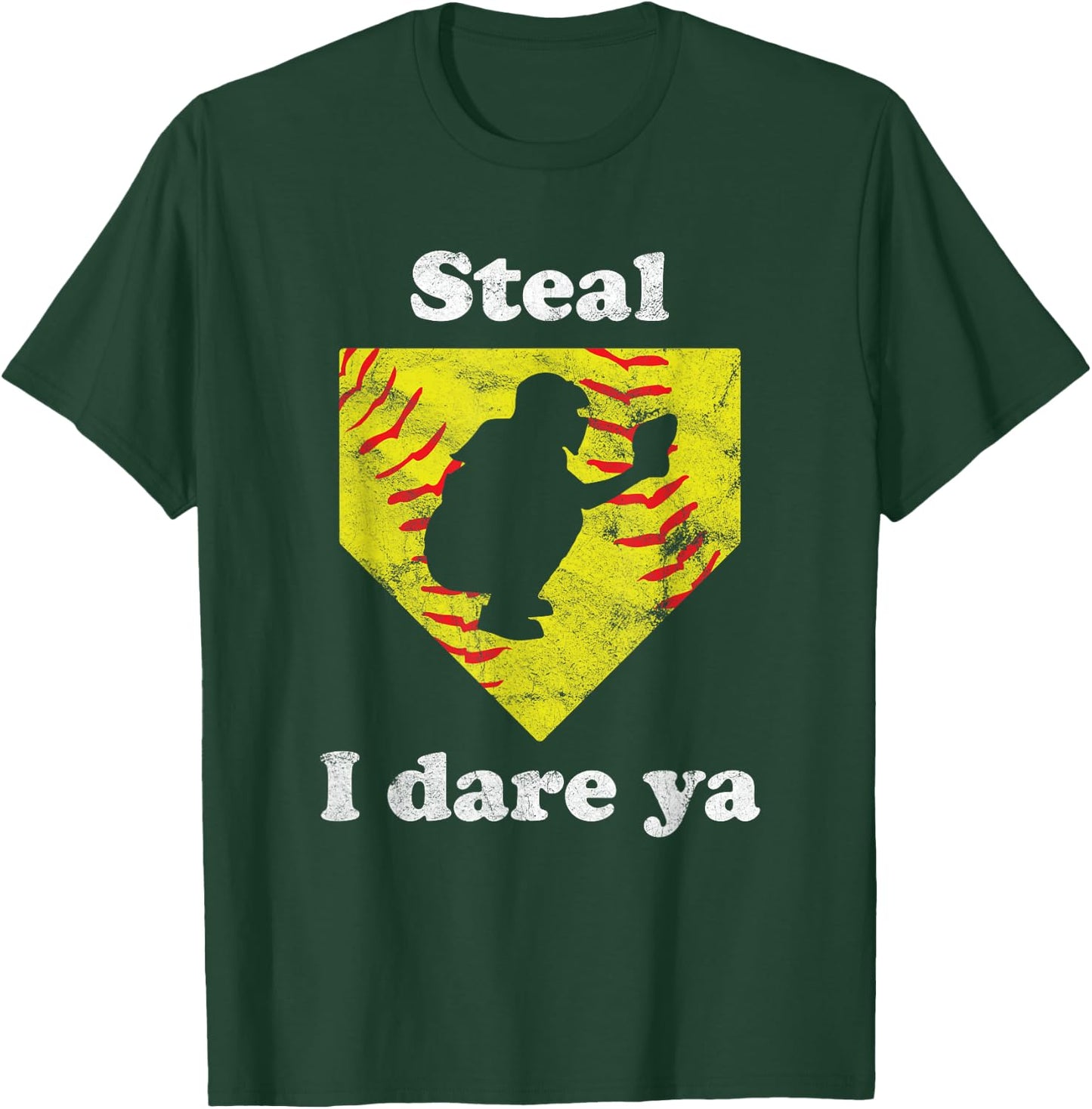 Funny Softball Catcher T-Shirt - T-Shirt | Forest
