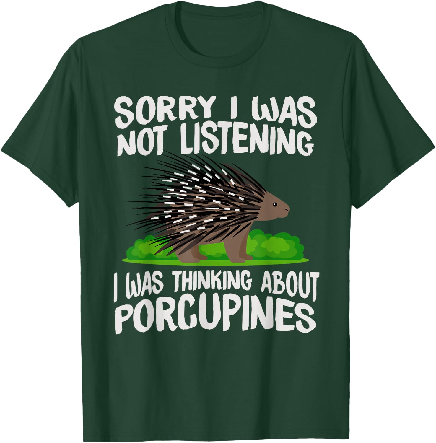 Porcupine Conservation Animal Rodent - Porcupine T-Shirt - T-Shirt | Forest