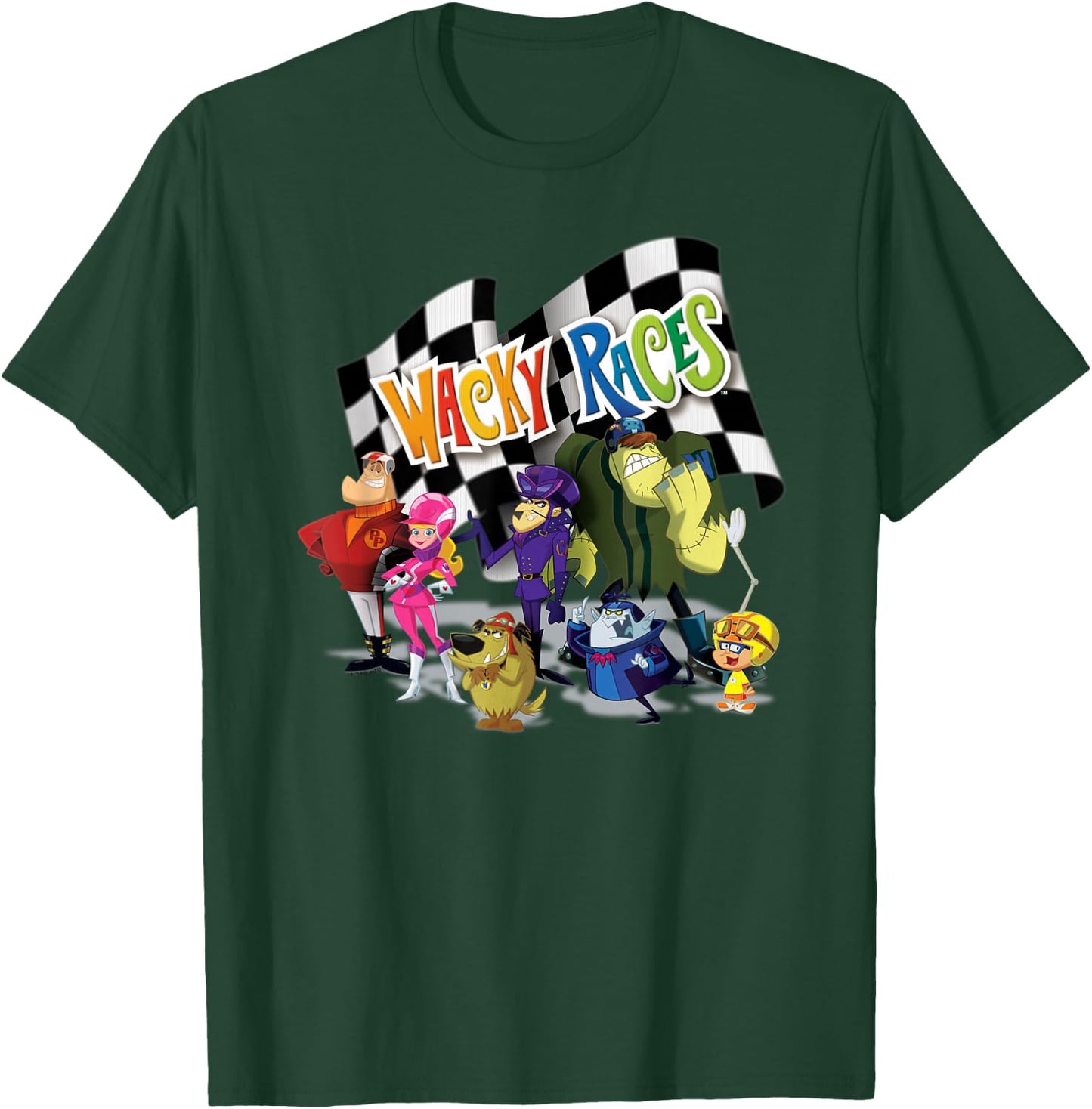 Wacky Races The Whole Crew of Racers T-Shirt - T-Shirt | Forest