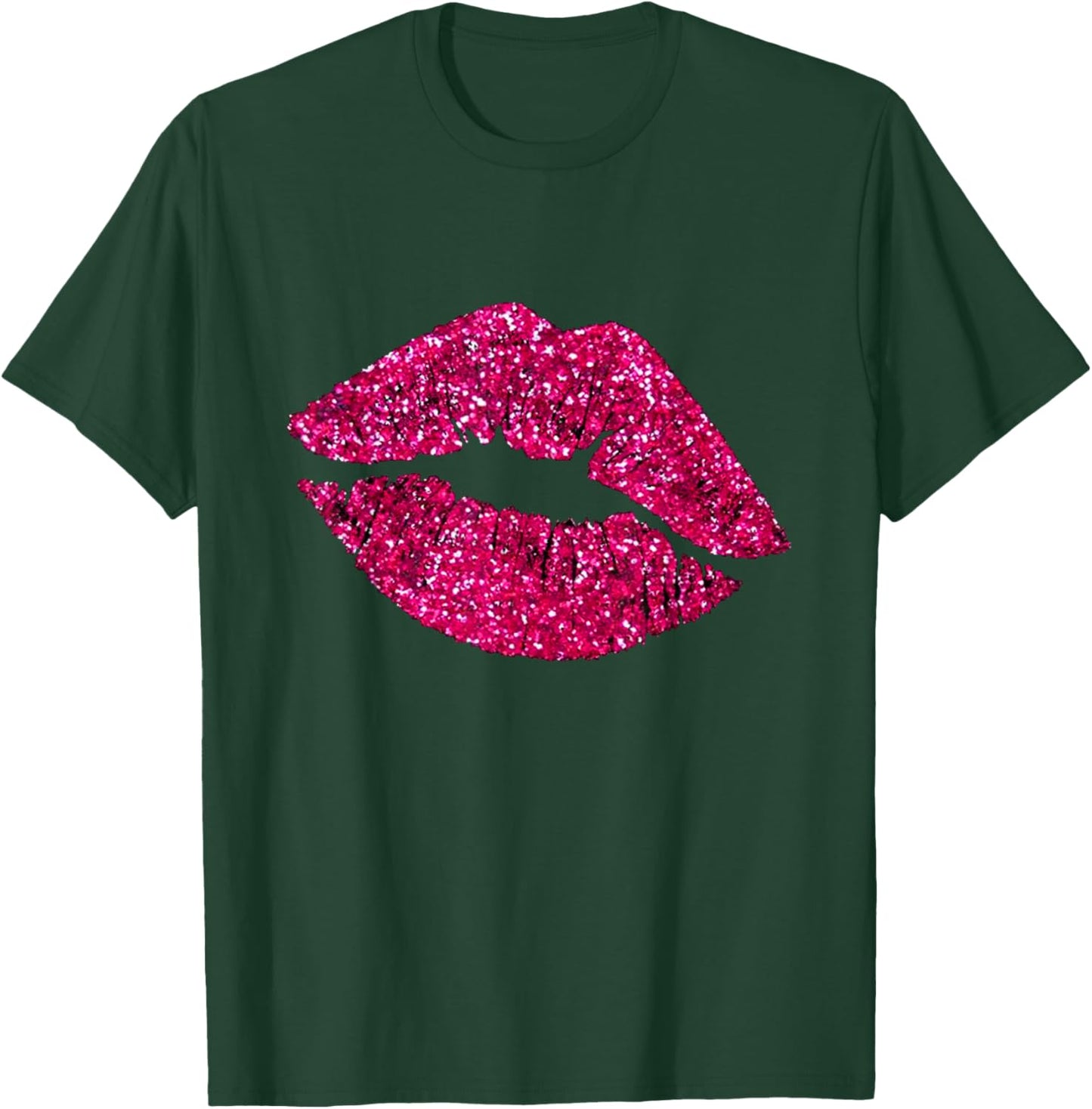Gifts Vintage Sexy Pink Lipstick Beauty Kiss Lips T-Shirt - T-Shirt | Forest