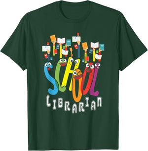 Elementary And Middle School Librarian T-Shirt - T-Shirt | Forest