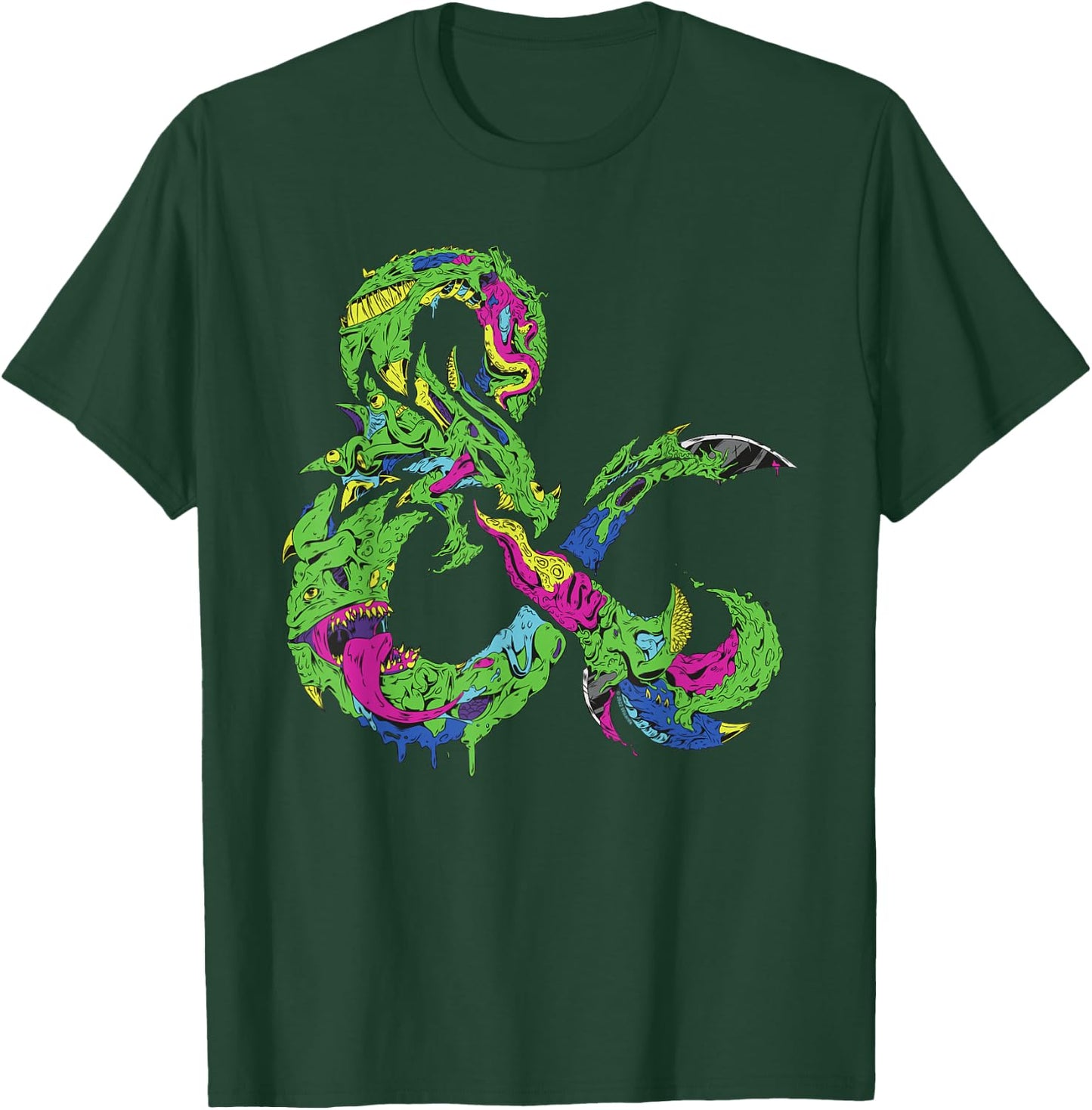 Dungeons & Dragons Bright Monster Ampersand T-Shirt - T-Shirt | Forest