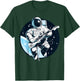 Space Music Astronaut Musician Graphic Design Short Sleeve T-Shirt - T-Shirt | Forest