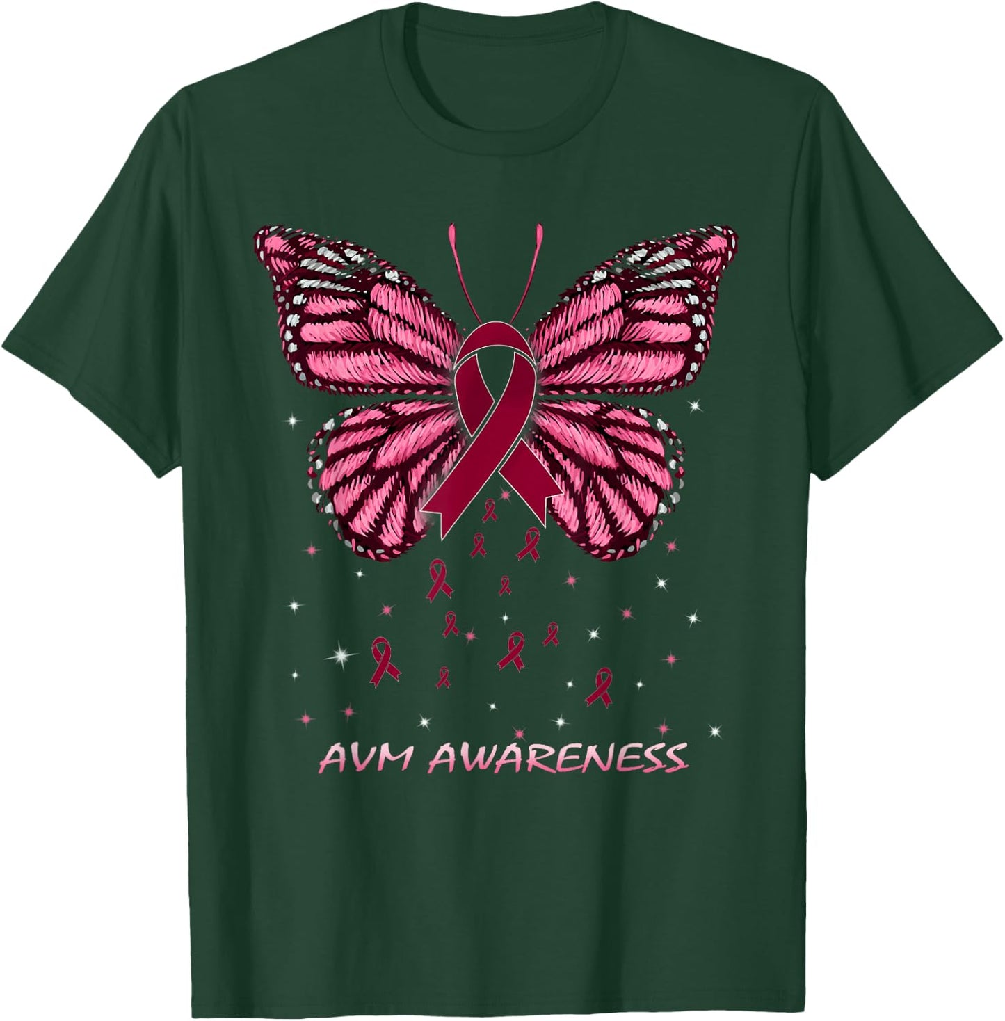 AVM Awareness Butterfly T-Shirt - T-Shirt | Forest