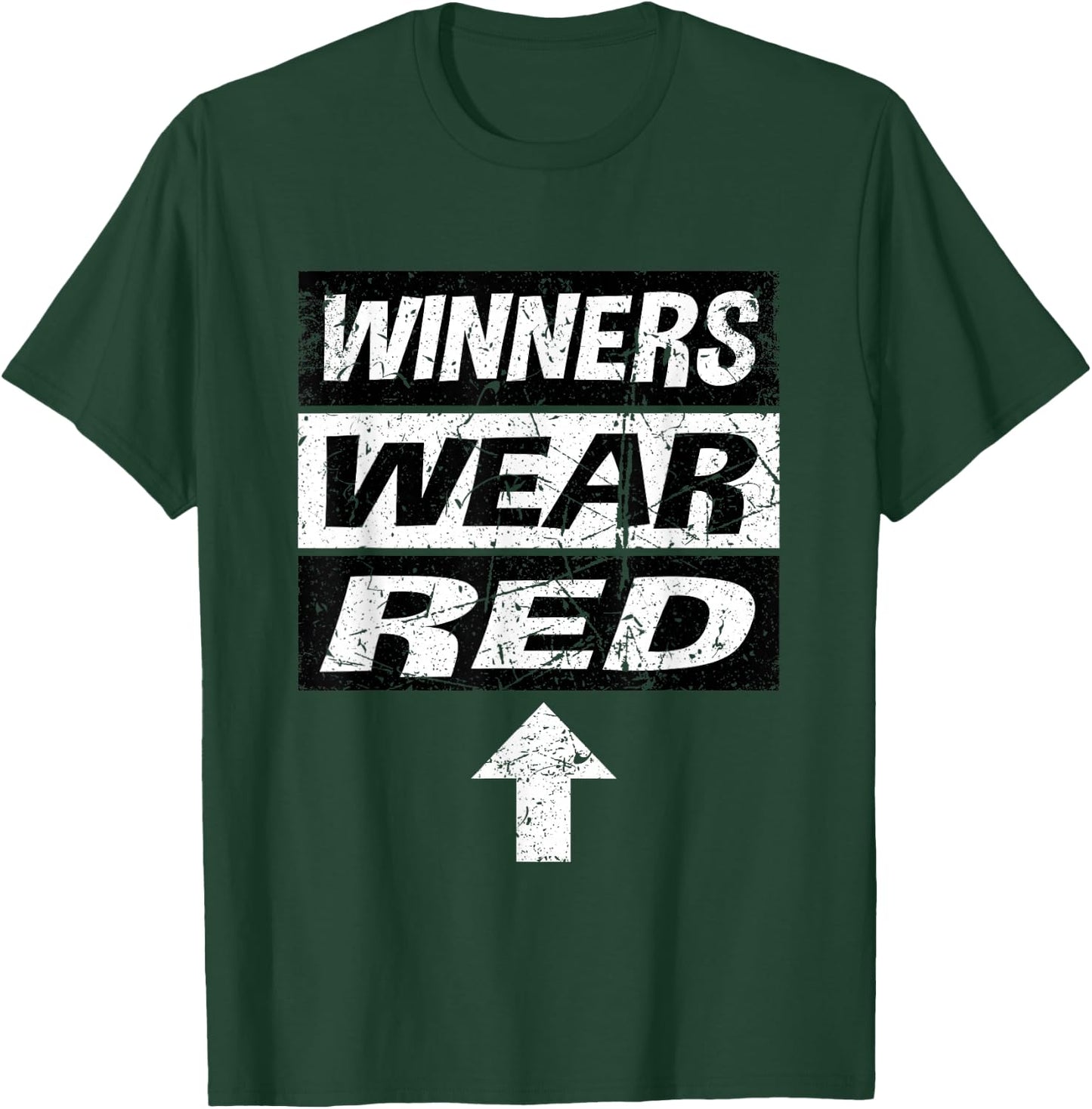 Retro Winners Wear Red Team Spirit Week Shirt Game T-Shirt - T-Shirt | Forest