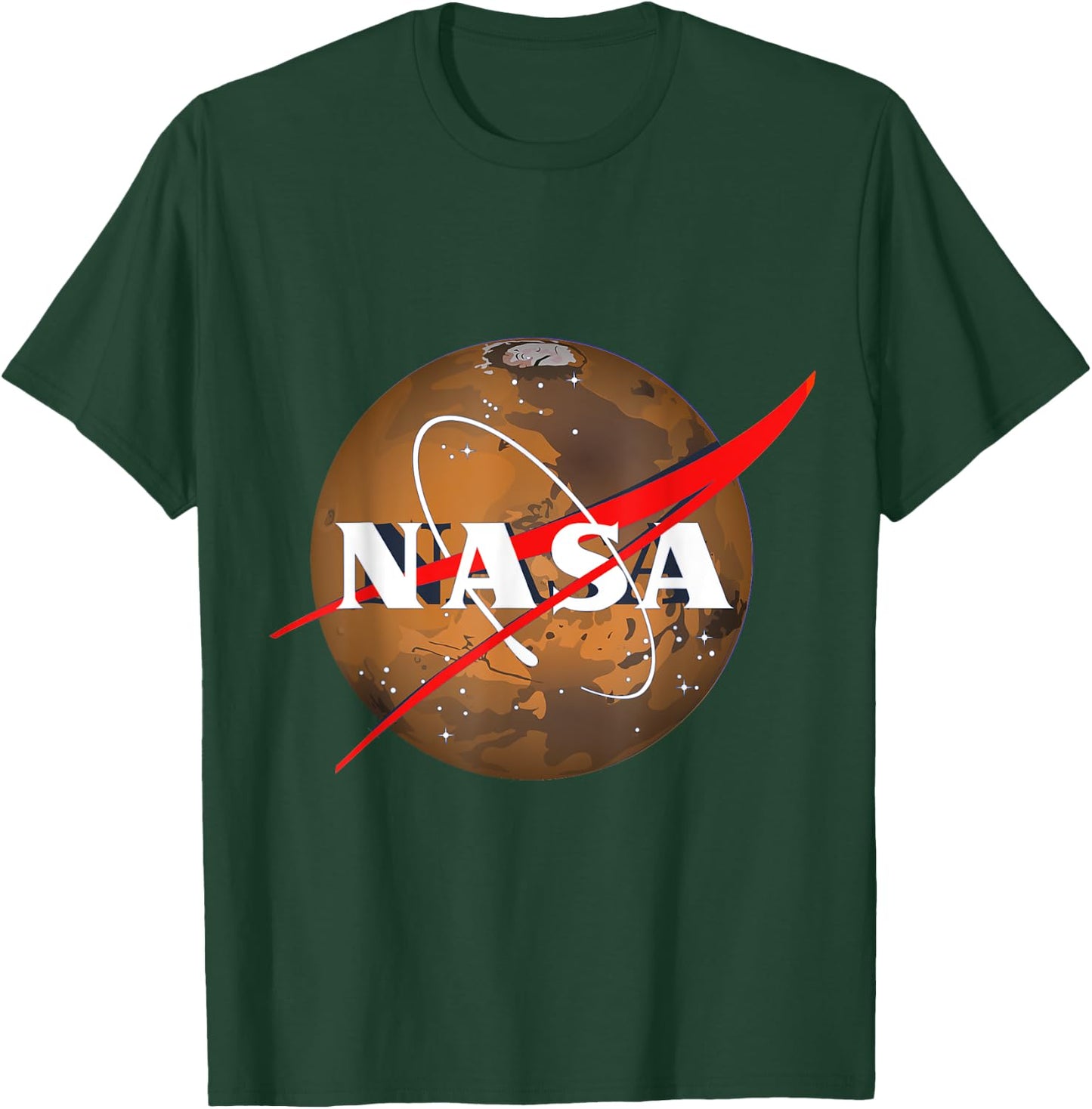 Official NASA Logo - Mars T-Shirt - T-Shirt | Forest