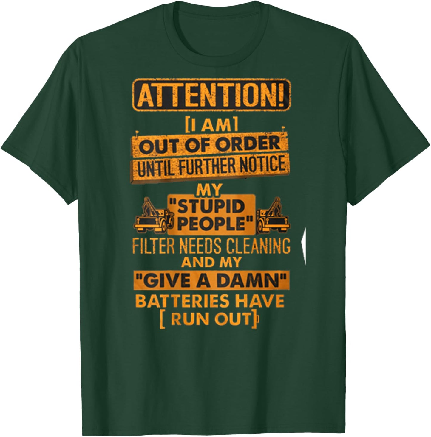 Proud Tow Truck Operator T-Shirt - T-Shirt | Forest