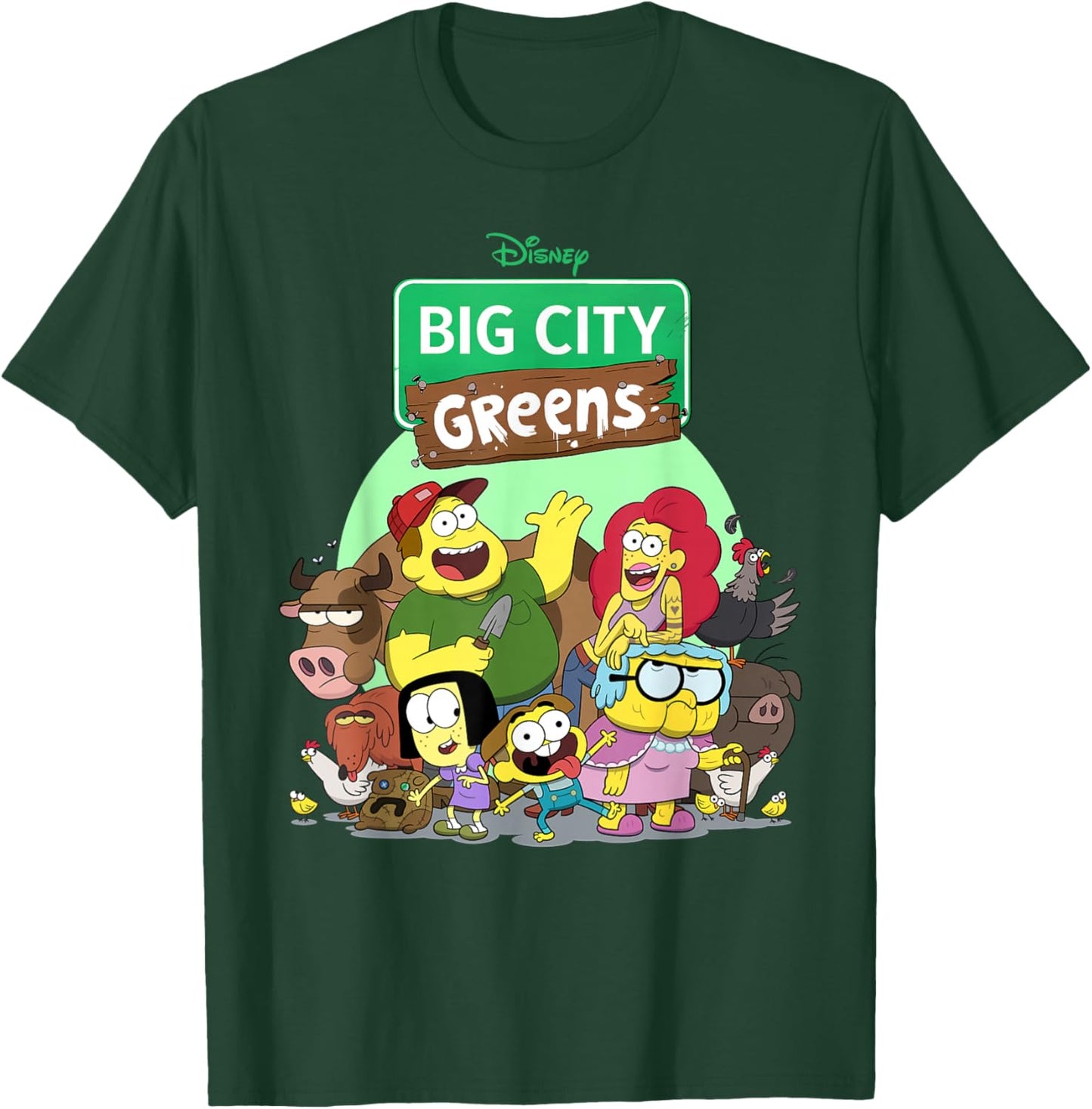 Disney Big City Greens Family Group T-Shirt - T-Shirt | Forest