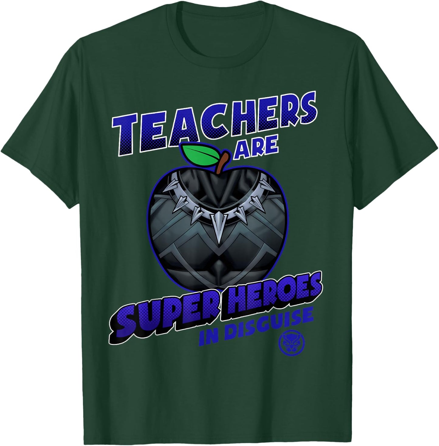 Marvel Teachers are Super Heroes in Disguise Black Panther T-Shirt - T-Shirt | Forest