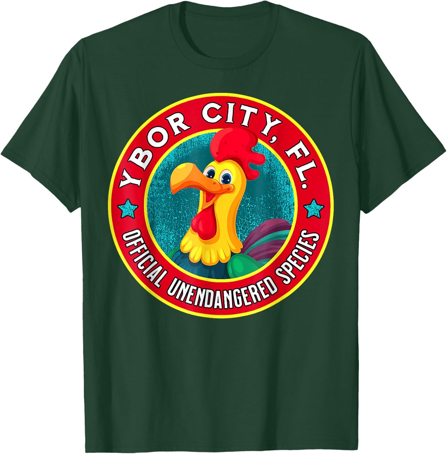 Ybor City Chicken Official Unendangered Species Souvenir T-Shirt - T-Shirt | Forest
