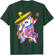 Dabbing Unicorn Cinco de Mayo Kids Girls Mexican Sombrero T-Shirt - T-Shirt | Forest