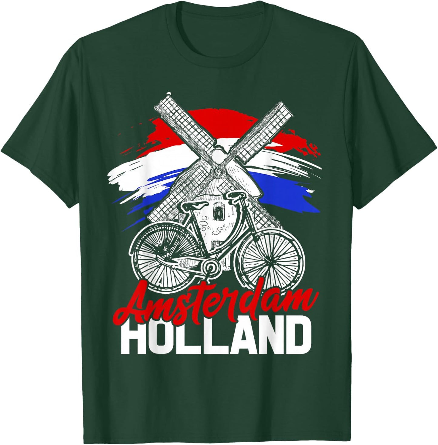 The Netherlands Amsterdam Nederland Dutch T-Shirt - T-Shirt | Forest