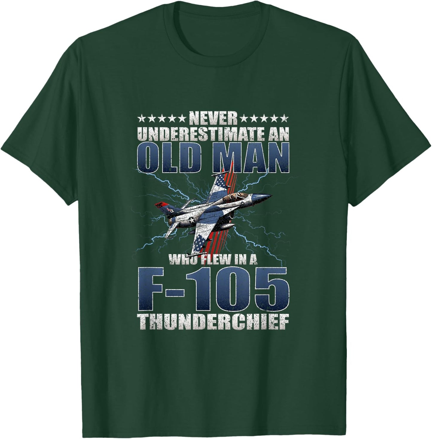 Republic F-105 Thunderchief f105 jet f-105d f 105 thud pilot T-Shirt - T-Shirt | Forest