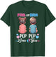 Pink Or Blue Pop Pop Loves You Baby Gender Reveal Party T-Shirt - T-Shirt | Forest