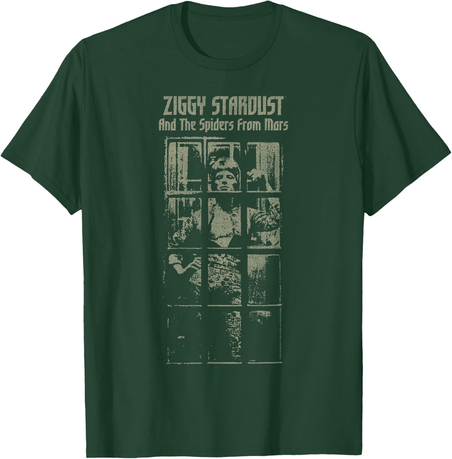 David Bowie - And The Spiders From Mars Faded T-Shirt - T-Shirt | Forest