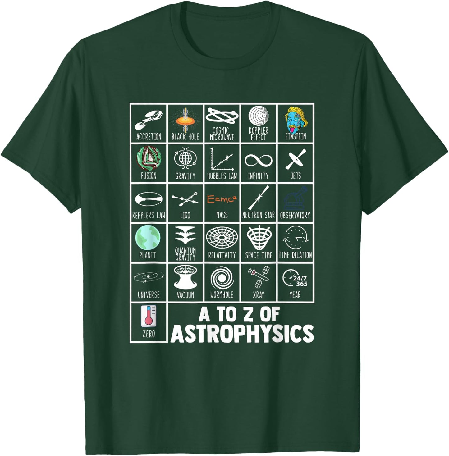 Celestial Space Objects Astrophysics Astrologer Stargazer T-Shirt - T-Shirt | Forest